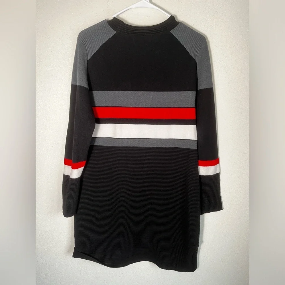 Krimson‎ Klover Pearl Sweater Dress Ribbed Black Colorblock Women Size XL - Picture 6 of 6
